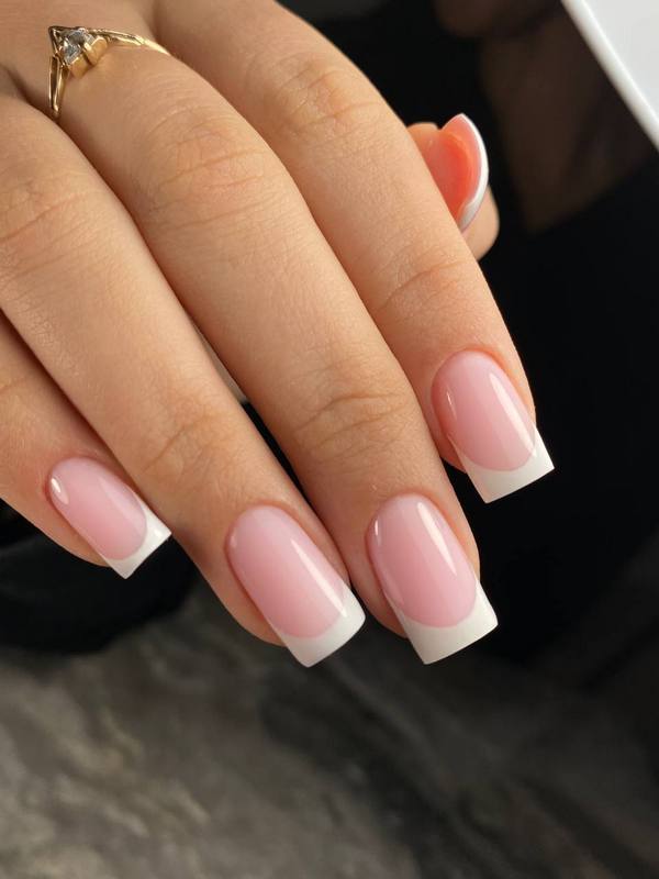 Classic French manicure is a timeless and elegant nail design featuring clean white tips and a natural base. Perfect for any occasion and style.