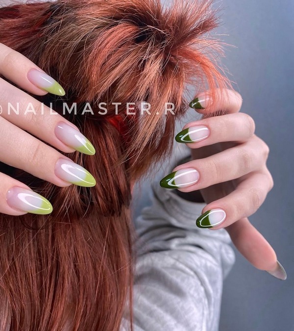 Color French manicure is a fresh take on the classic style, replacing the traditional white tip with vibrant or pastel shades. It creates a stylish, modern look and allows for creative expression.